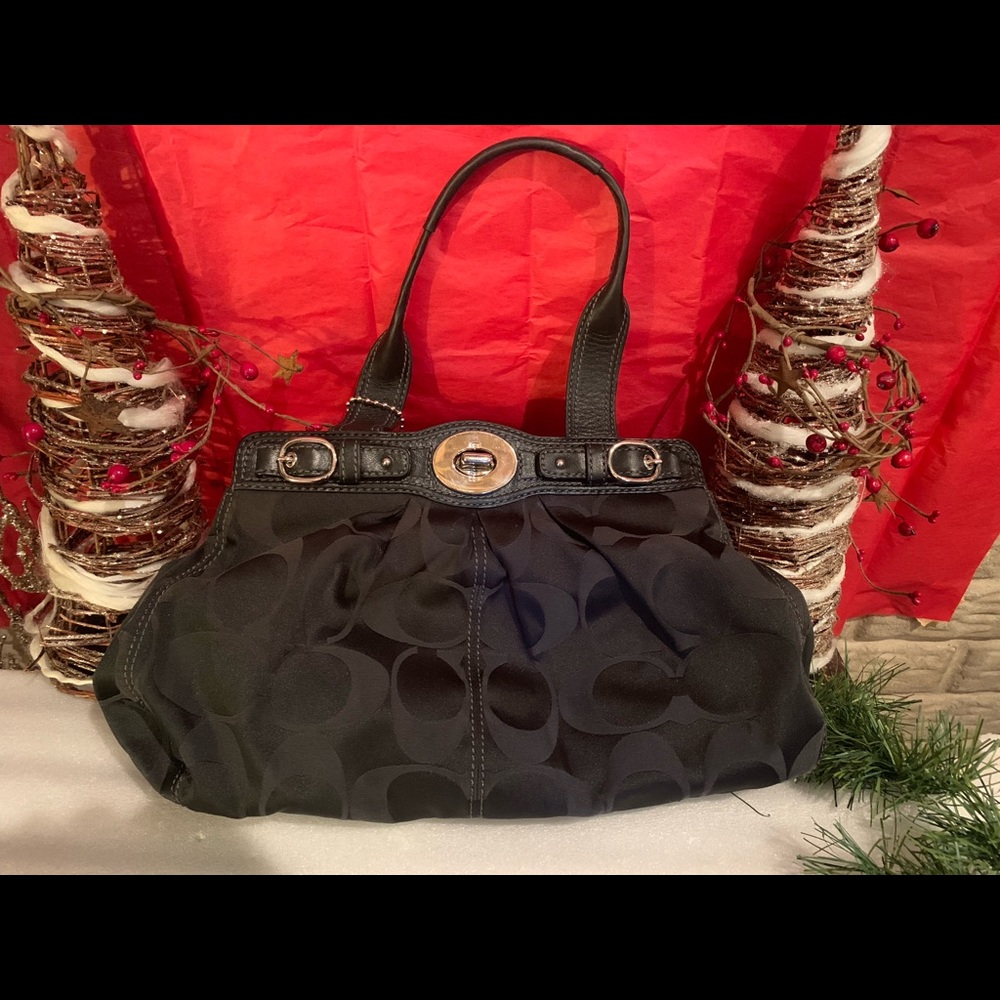 Black Authentic Coach Satchel Handbag